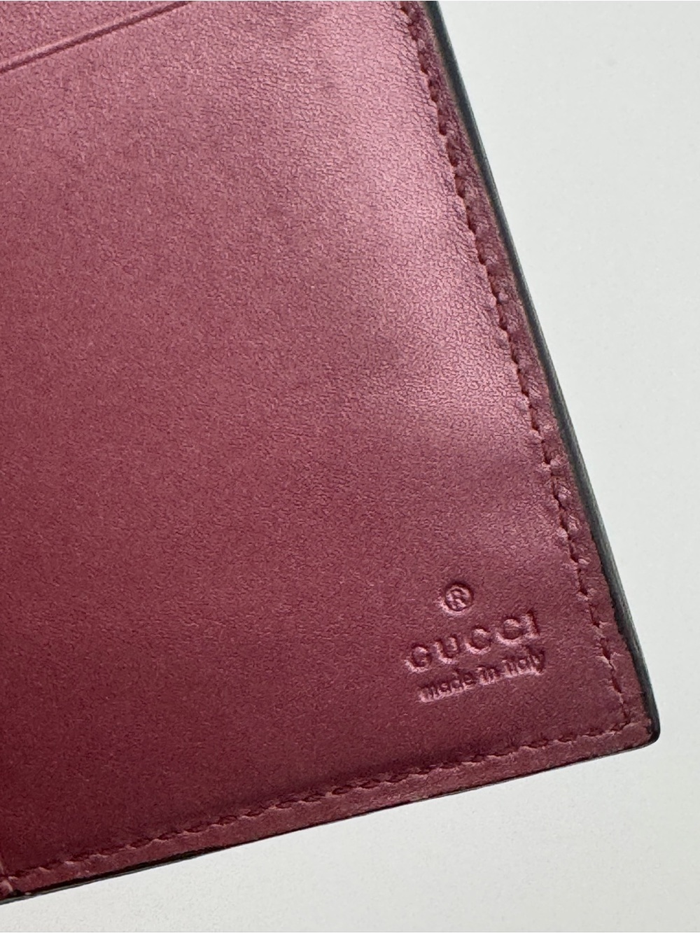 Authentic Gucci Pink Microguccissima Patent Leather Continental Bow Wallet - Picture 14 of 16